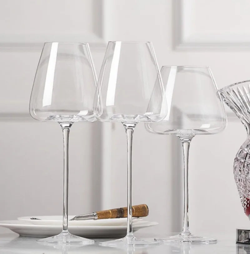 720ml Large European Wine Glasses Burgundy Clear Red Wine Glasses High Value Crystal Glass Grape Champagne Glasses High Capacity