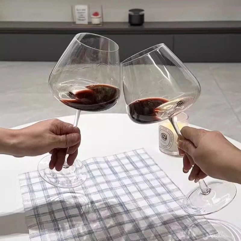 720ml Large European Wine Glasses Burgundy Clear Red Wine Glasses High Value Crystal Glass Grape Champagne Glasses High Capacity