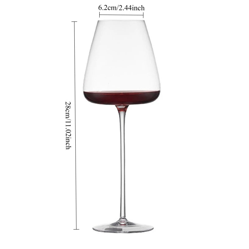 720ml Large European Wine Glasses Burgundy Clear Red Wine Glasses High Value Crystal Glass Grape Champagne Glasses High Capacity