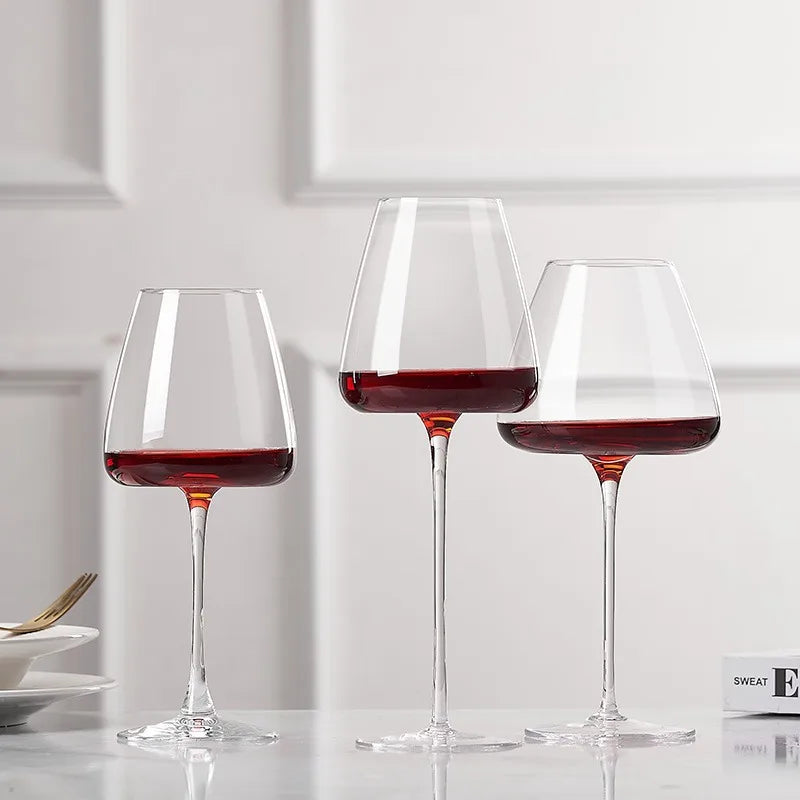 720ml Large European Wine Glasses Burgundy Clear Red Wine Glasses High Value Crystal Glass Grape Champagne Glasses High Capacity