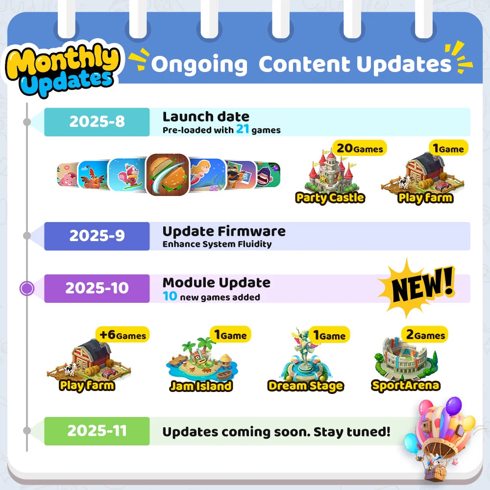 KINHANK MotionX Video Game Console for Kids & Families Ongoing Updates Kids Toy Active Play System Indoor Physical Activity