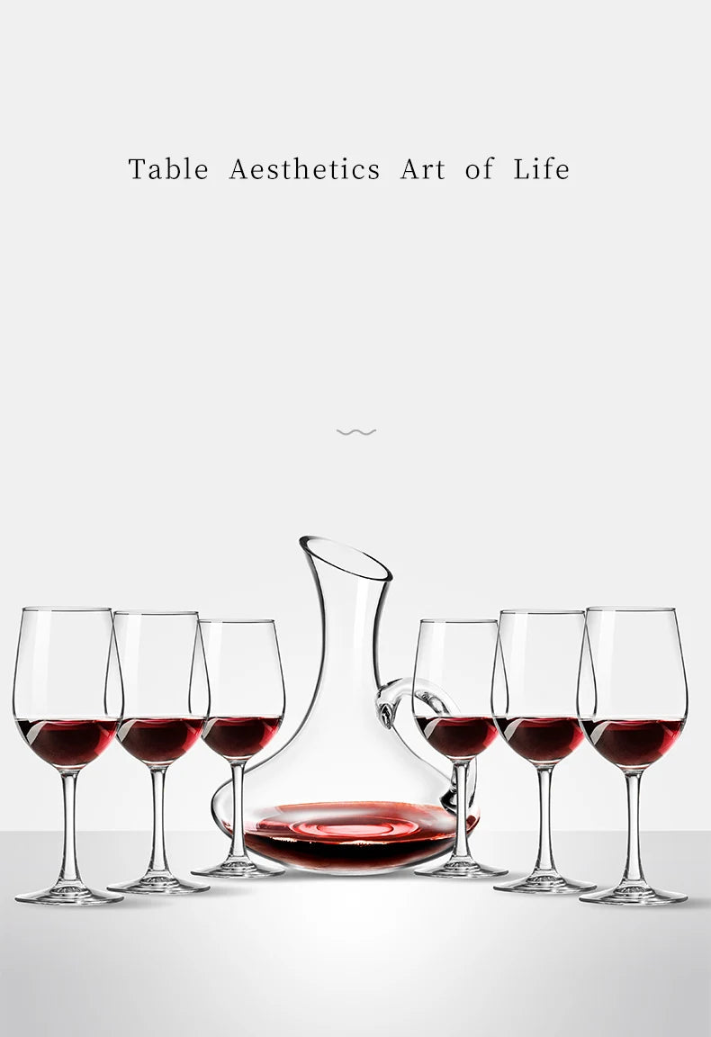 Red Wine Glasses Set Household Wine Decanter Wine Glasses Luxurious European-style Glass Wine Goblet