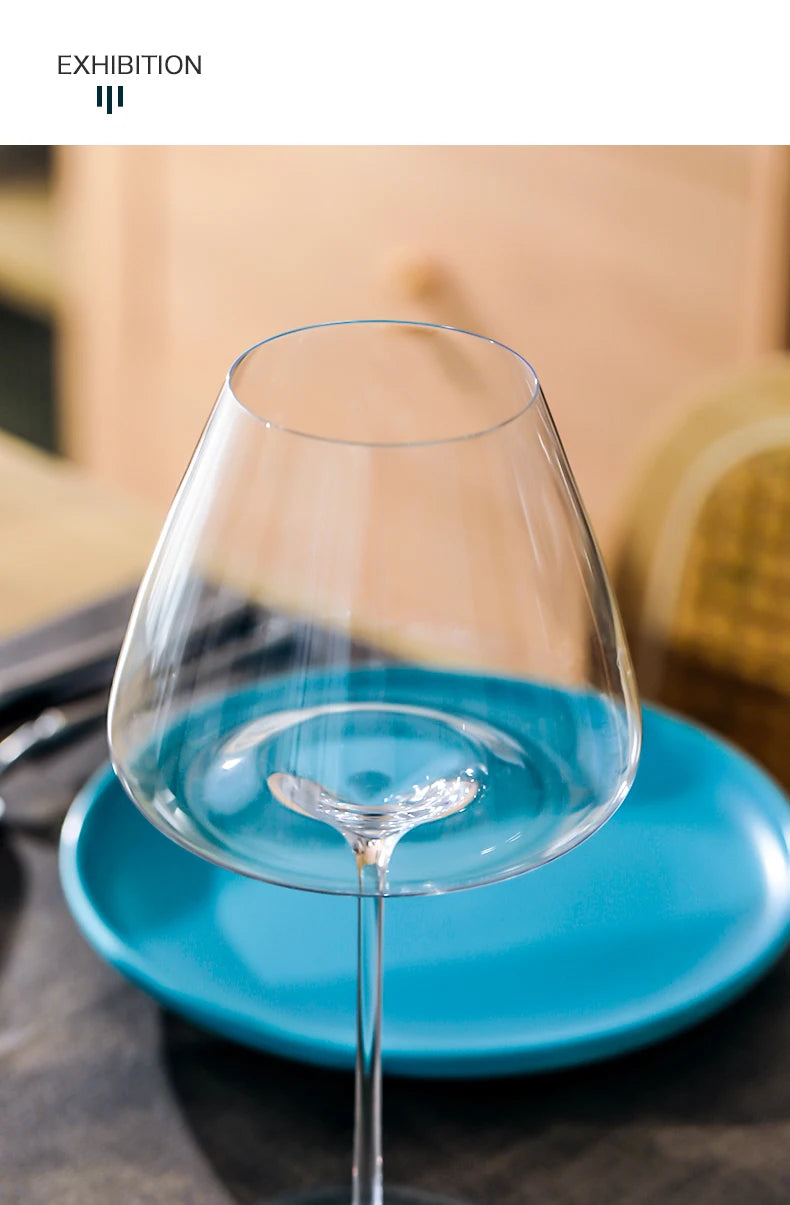 CRISON PNT01 Ultra-Thin Handmade Crystal Red Wine Glass for Riesling Burgundy - Premium Quality Home Wine Glass