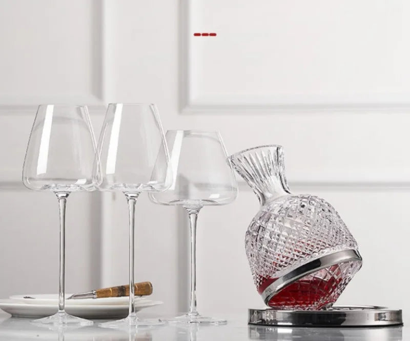 720ml Large European Wine Glasses Burgundy Clear Red Wine Glasses High Value Crystal Glass Grape Champagne Glasses High Capacity