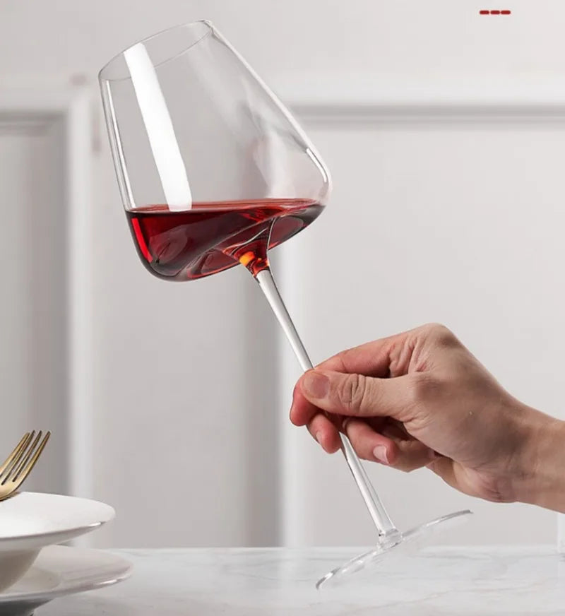 720ml Large European Wine Glasses Burgundy Clear Red Wine Glasses High Value Crystal Glass Grape Champagne Glasses High Capacity