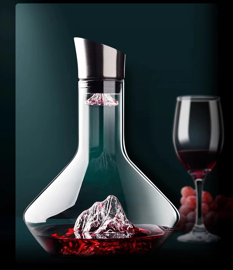 Iceberg Decanter Red Wine Glass Household Light Luxury High-end Wine Set Grape Crystal Glass Wine Jug European Style