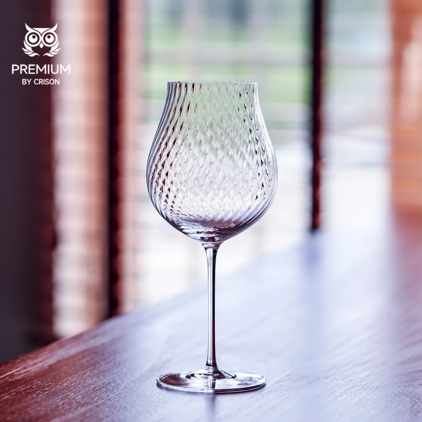 CRISON PREMIUM High end Crystal Glass Handmade Red Wine Glass Burgundy High Beauty Wine High footed Glass