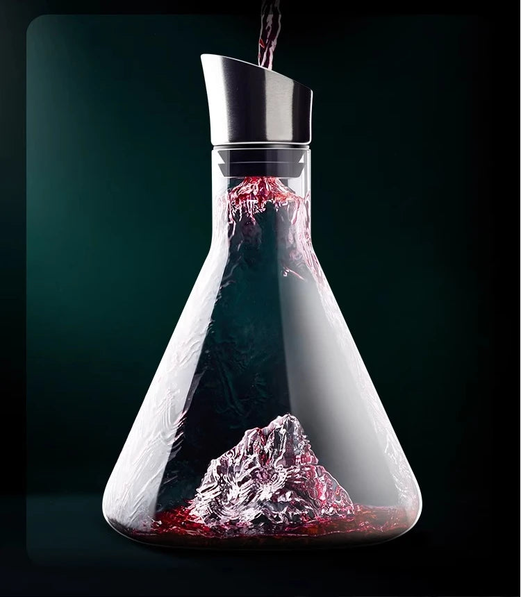 Iceberg Decanter Red Wine Glass Household Light Luxury High-end Wine Set Grape Crystal Glass Wine Jug European Style
