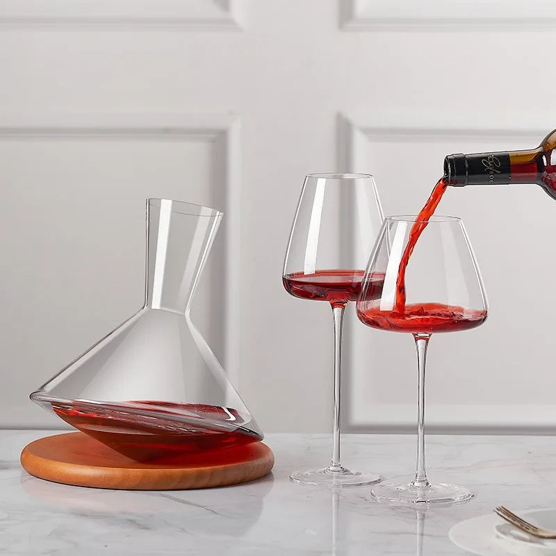 720ml Large European Wine Glasses Burgundy Clear Red Wine Glasses High Value Crystal Glass Grape Champagne Glasses High Capacity