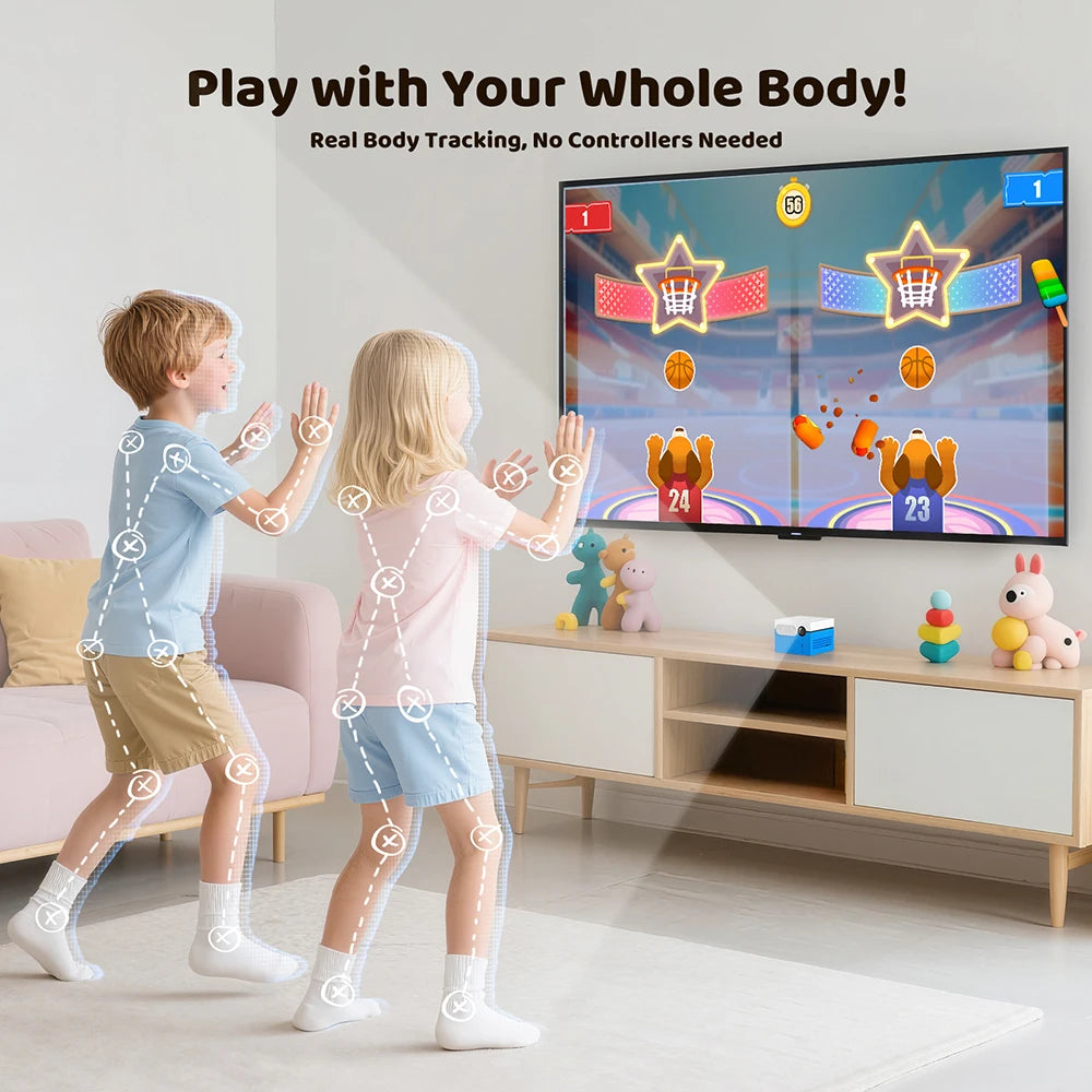 KINHANK MotionX Video Game Console for Kids & Families Ongoing Updates Kids Toy Active Play System Indoor Physical Activity