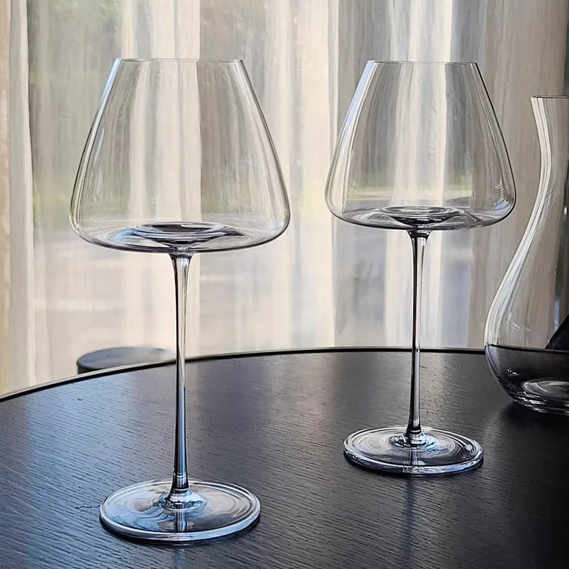 720ml Large European Wine Glasses Burgundy Clear Red Wine Glasses High Value Crystal Glass Grape Champagne Glasses High Capacity