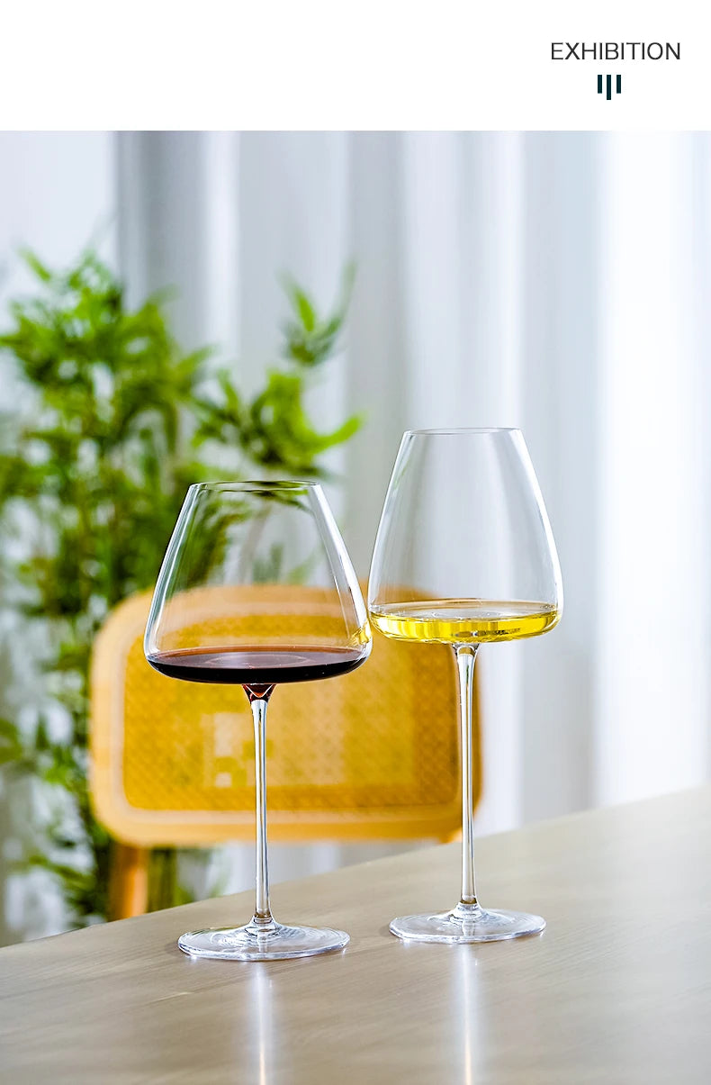 CRISON PNT01 Ultra-Thin Handmade Crystal Red Wine Glass for Riesling Burgundy - Premium Quality Home Wine Glass