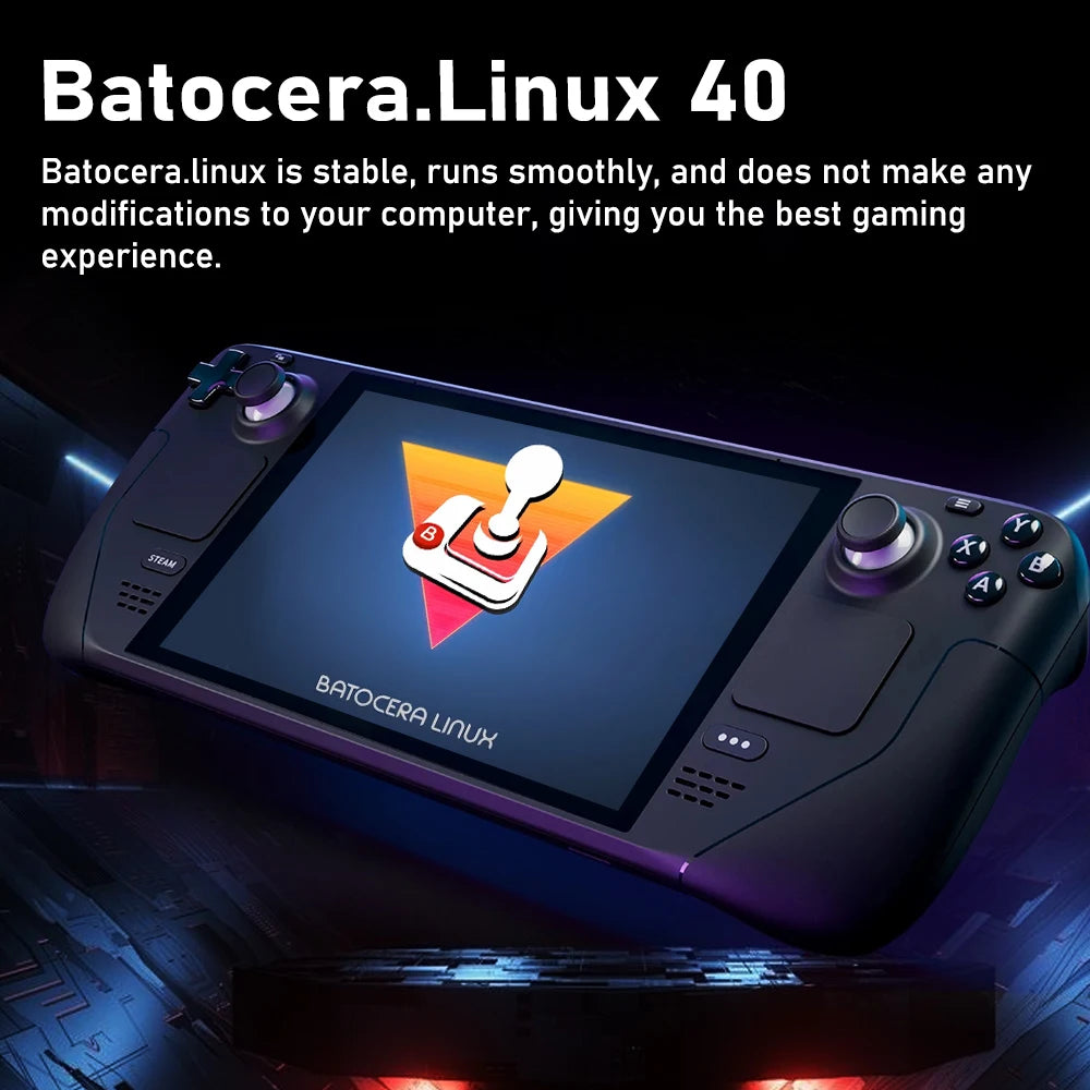 Kinhank Game Card for Steam Deck Handheld Latest Batocera 40 System 40000+ Retro Games for PS3/PS2/PS1/PSP/MAME/DC/SS