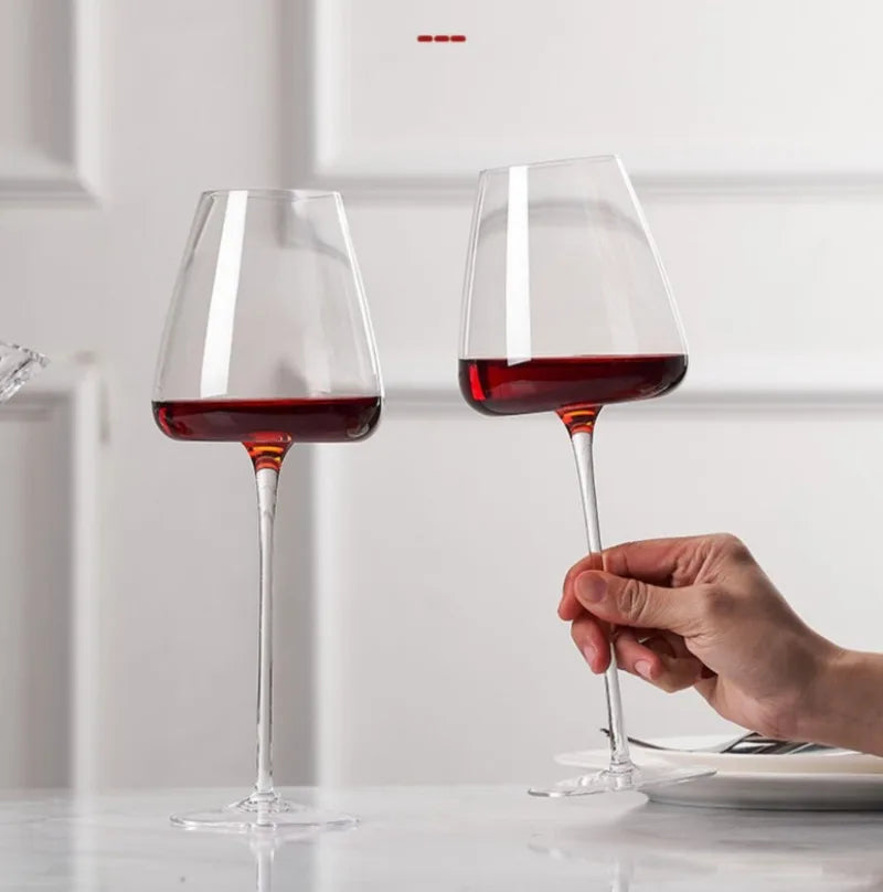 720ml Large European Wine Glasses Burgundy Clear Red Wine Glasses High Value Crystal Glass Grape Champagne Glasses High Capacity