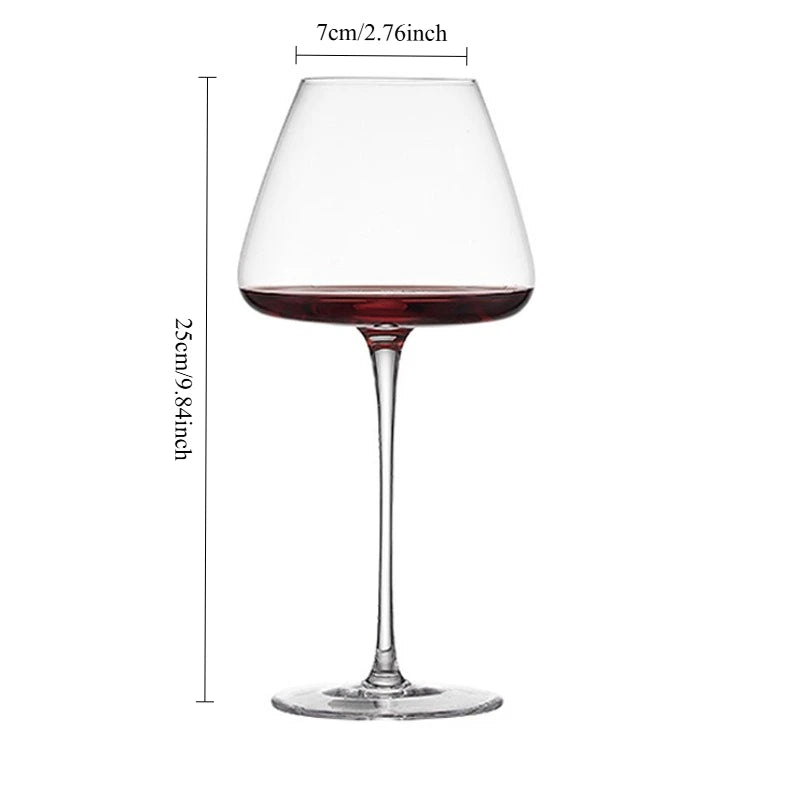 720ml Large European Wine Glasses Burgundy Clear Red Wine Glasses High Value Crystal Glass Grape Champagne Glasses High Capacity
