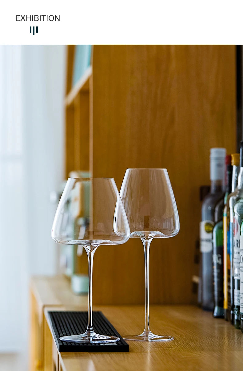 CRISON PNT01 Ultra-Thin Handmade Crystal Red Wine Glass for Riesling Burgundy - Premium Quality Home Wine Glass