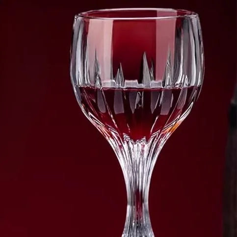 European high-end gold unleaded glass wine glass household thickened hand-made crystal glass goblets wine glasses