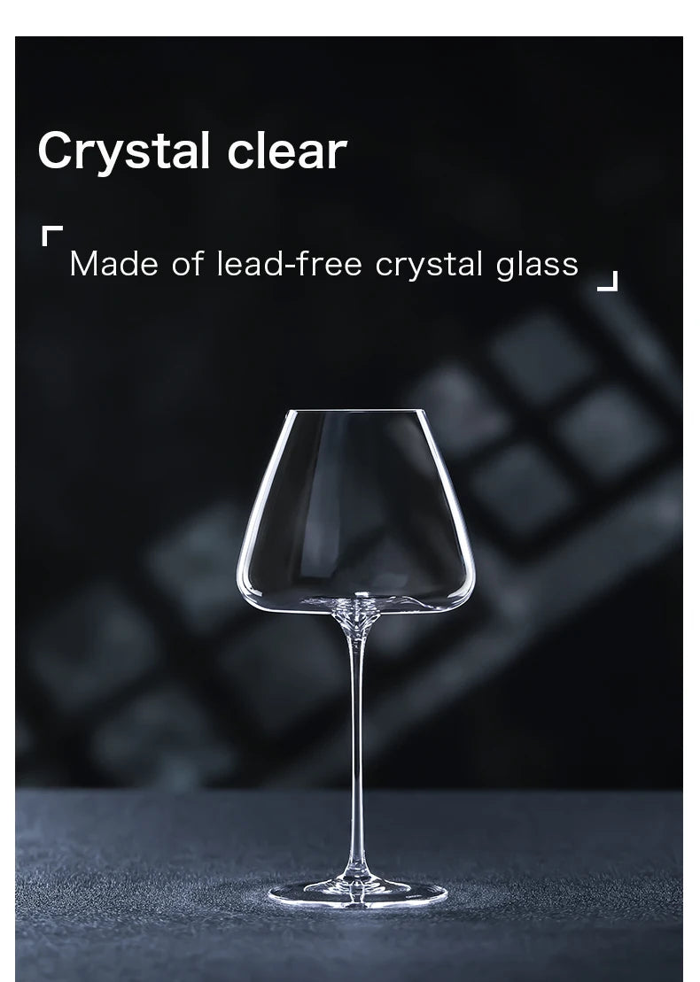 CRISON PNT01 Ultra-Thin Handmade Crystal Red Wine Glass for Riesling Burgundy - Premium Quality Home Wine Glass