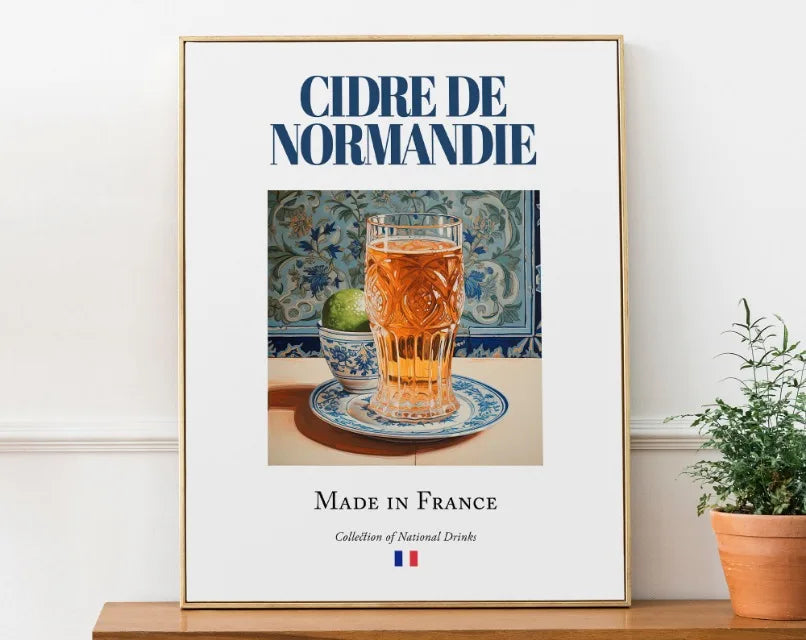 Bière De Garde Alsace Riesling Traditional Gironde Beverage Poster Canvas Painting Wall Art Picture for Room Kitchen Bar Decor