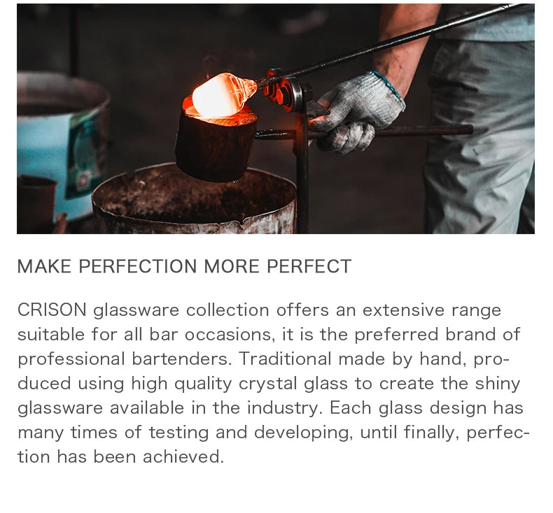 CRISON PREMIUM High end Crystal Glass Handmade Red Wine Glass Burgundy High Beauty Wine High footed Glass