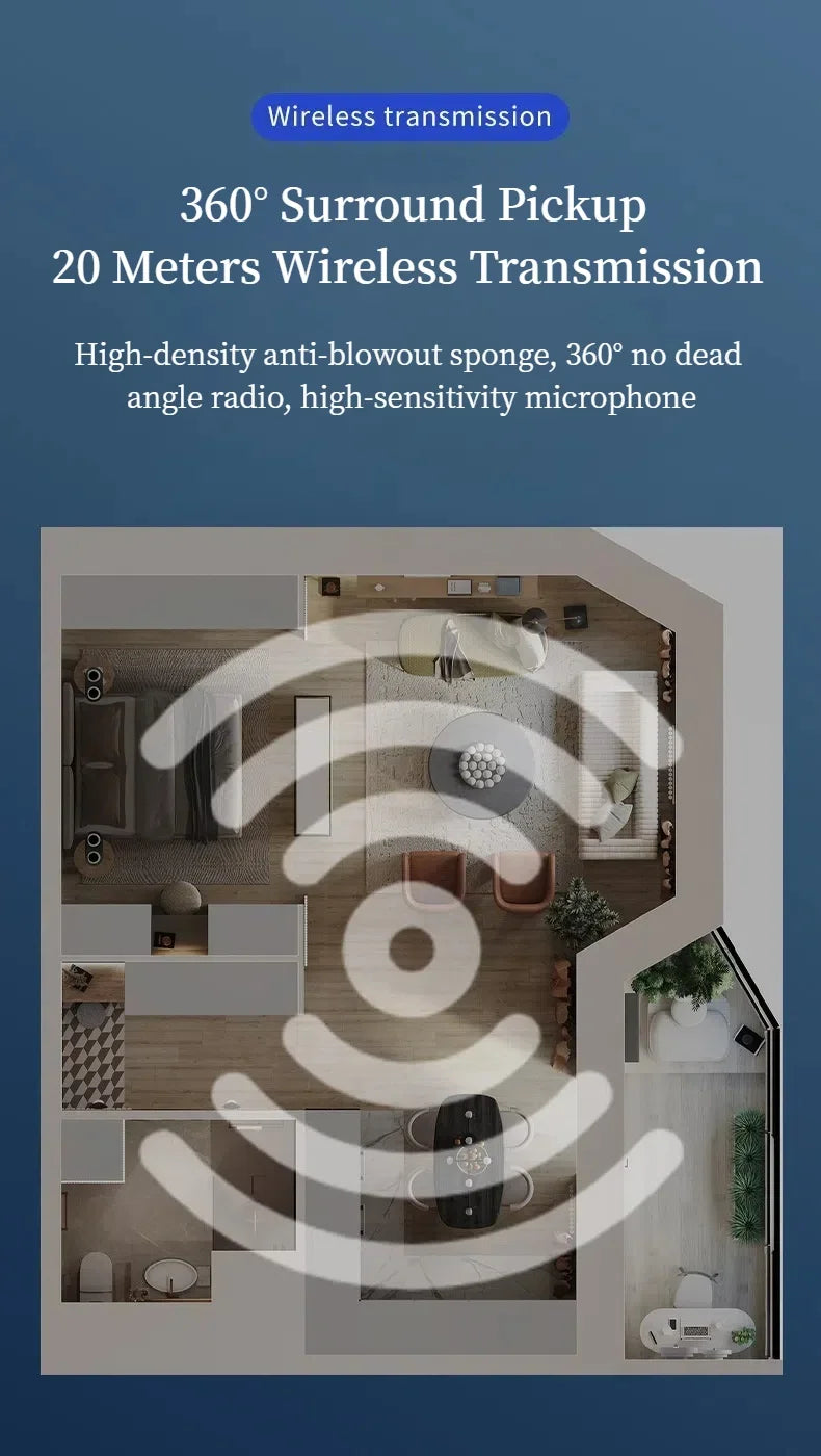 K1 Lavalier Microphone for Phone Android Video Game Audio Smart Recording Pickup Wireless Microphone