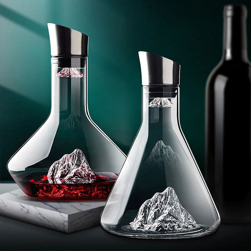 Iceberg Decanter Red Wine Glass Household Light Luxury High-end Wine Set Grape Crystal Glass Wine Jug European Style