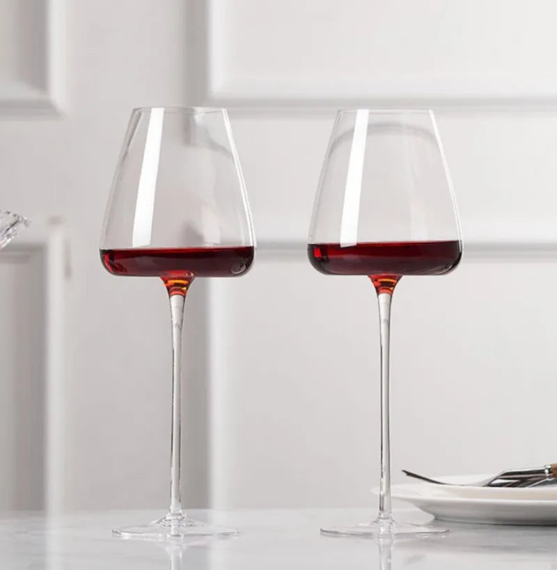 720ml Large European Wine Glasses Burgundy Clear Red Wine Glasses High Value Crystal Glass Grape Champagne Glasses High Capacity