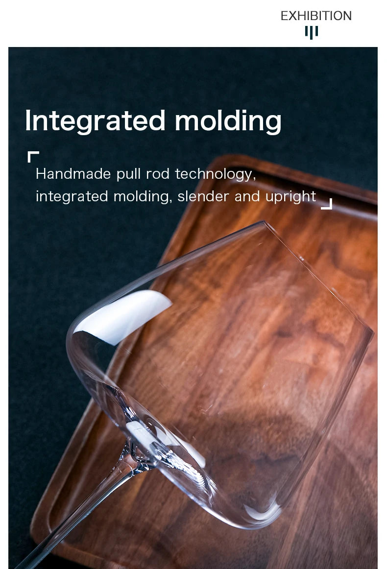 CRISON PNT01 Ultra-Thin Handmade Crystal Red Wine Glass for Riesling Burgundy - Premium Quality Home Wine Glass