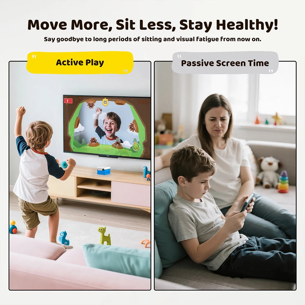 KINHANK MotionX Video Game Console for Kids & Families Ongoing Updates Kids Toy Active Play System Indoor Physical Activity