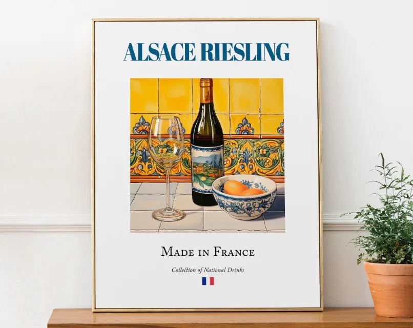 Bière De Garde Alsace Riesling Traditional Gironde Beverage Poster Canvas Painting Wall Art Picture for Room Kitchen Bar Decor