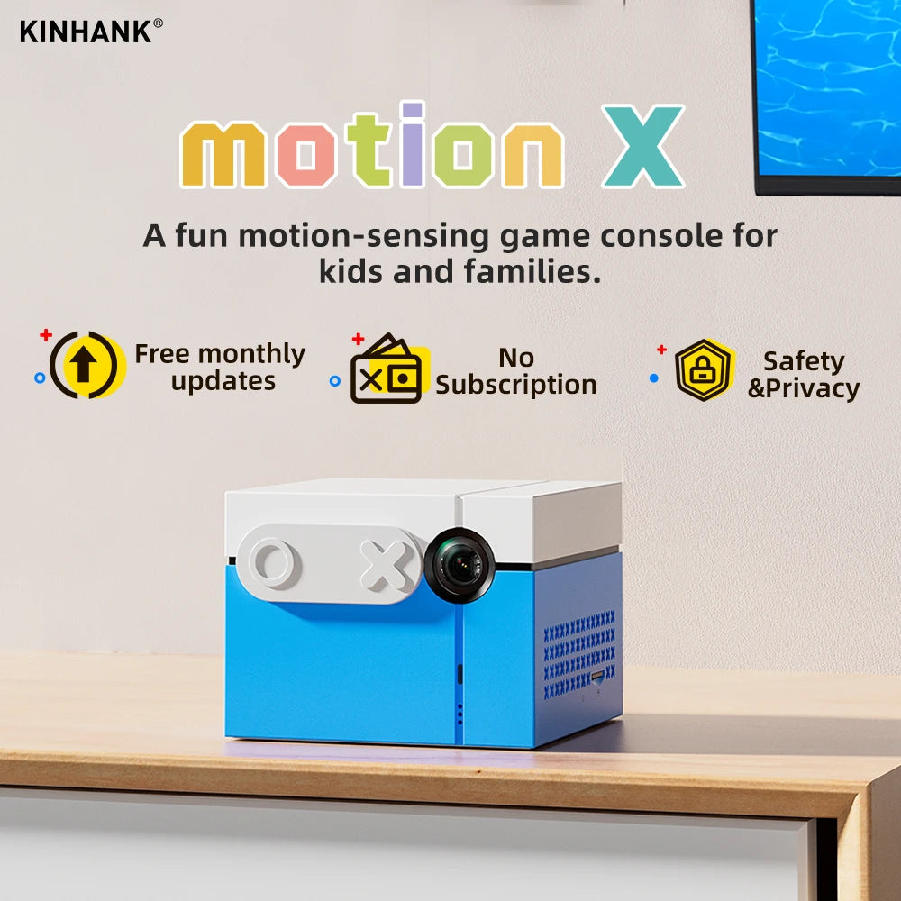 KINHANK MotionX Video Game Console for Kids & Families Ongoing Updates Kids Toy Active Play System Indoor Physical Activity