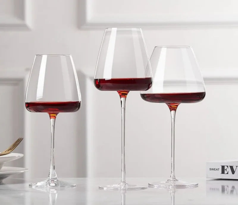 720ml Large European Wine Glasses Burgundy Clear Red Wine Glasses High Value Crystal Glass Grape Champagne Glasses High Capacity