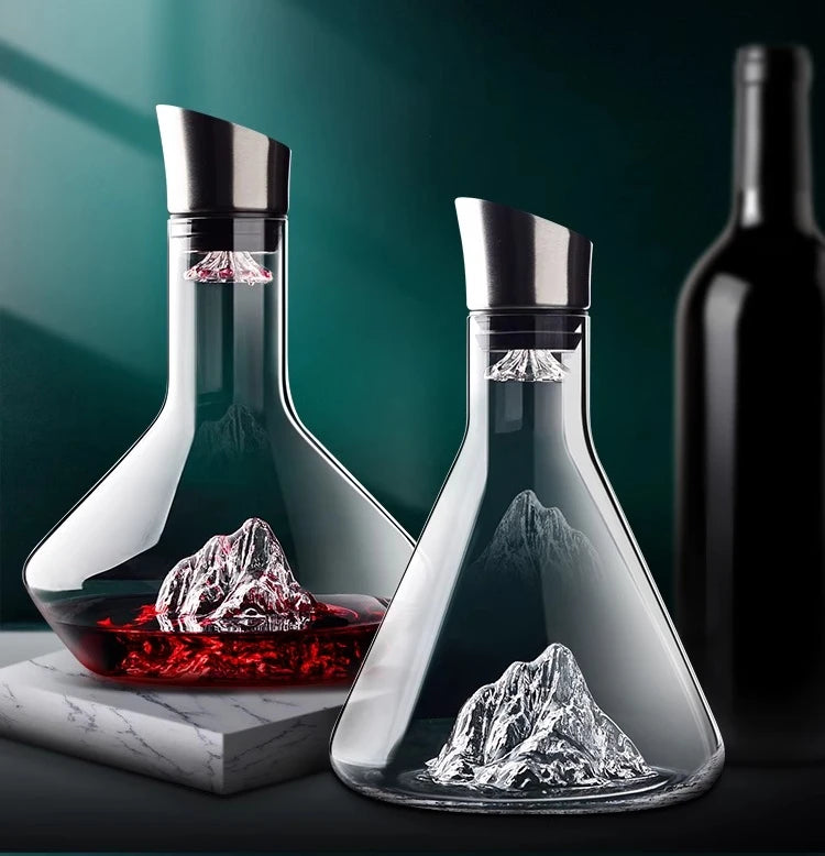 Iceberg Decanter Red Wine Glass Household Light Luxury High-end Wine Set Grape Crystal Glass Wine Jug European Style